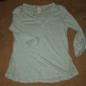 American Rag teal 3/4 sleeve top!!